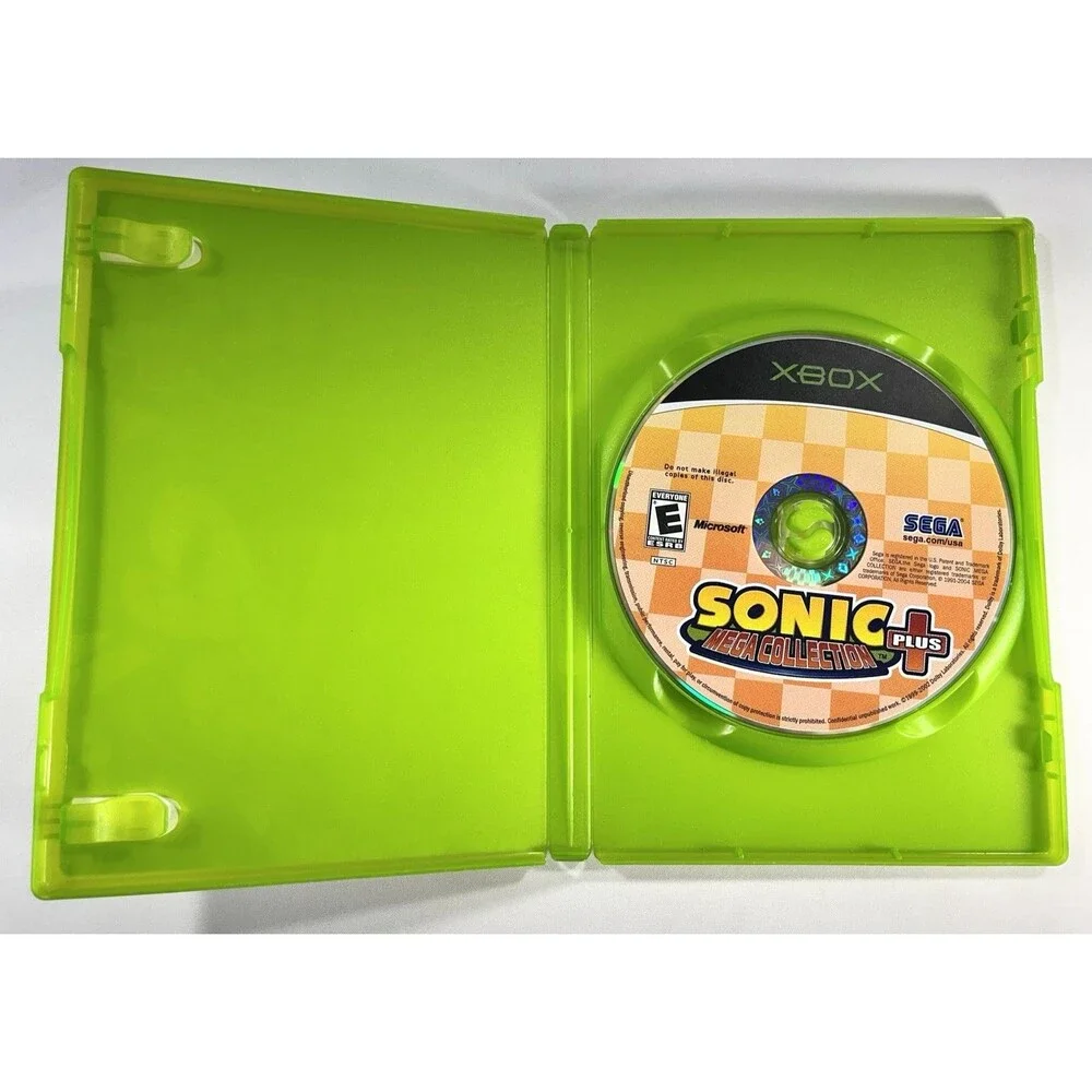 Sonic Mega Collection Plus Microsoft Xbox 2004 Disc & Case Tested